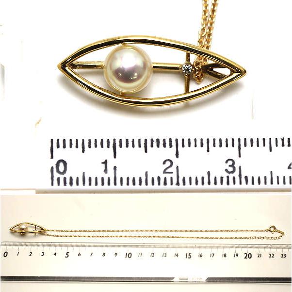 TASAKI（タサキ） パール付きネックレス 約42cm 真珠 約8mm