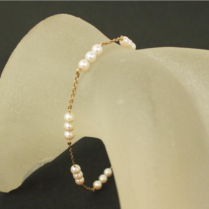 ミ*ル様 TASAKI 田崎　SV アコヤパール２連ブレスレット6〜6.4mm TASAKI 田崎SV アコヤパール2連ブレスレット6〜6.4mm