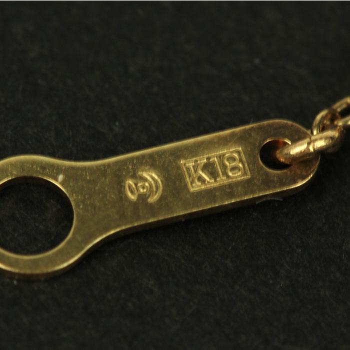 TASAKI パール ブレスレット K18 ゴールド 真珠 直径約3mm 全長約18cm 
