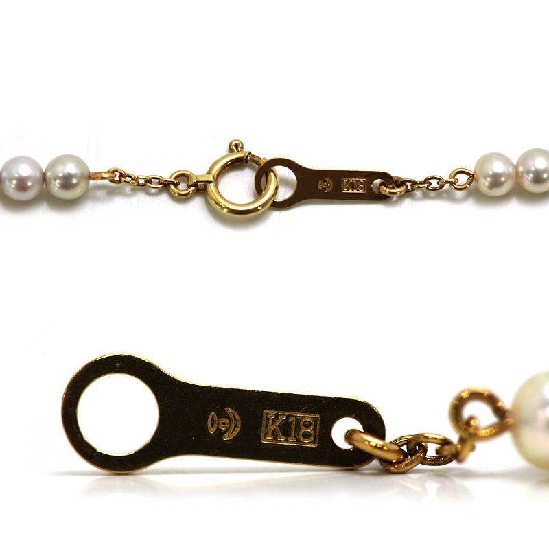 TASAKI（タサキ） パール ブレスレット K18 ゴールド 真珠 全長約18cm