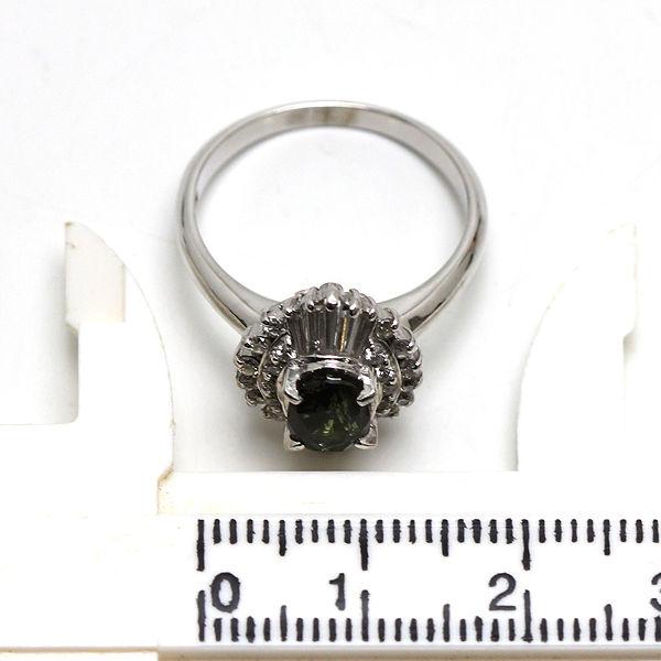 Pt900 アレキサンドライトリング 13号 1.185ct ダイヤモンド 0.57ct 約