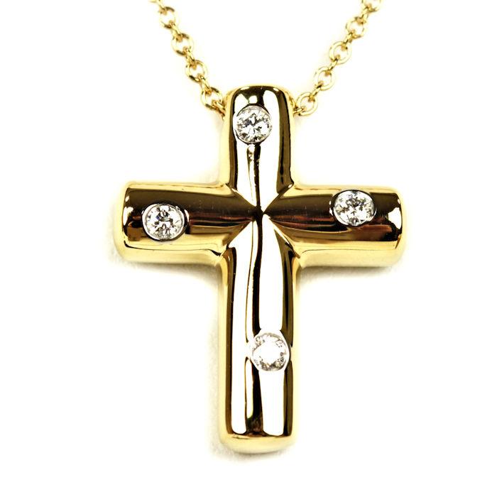 TIFFANY&Co.（ティファニー） ドッツクロス K18YG イエローゴールド