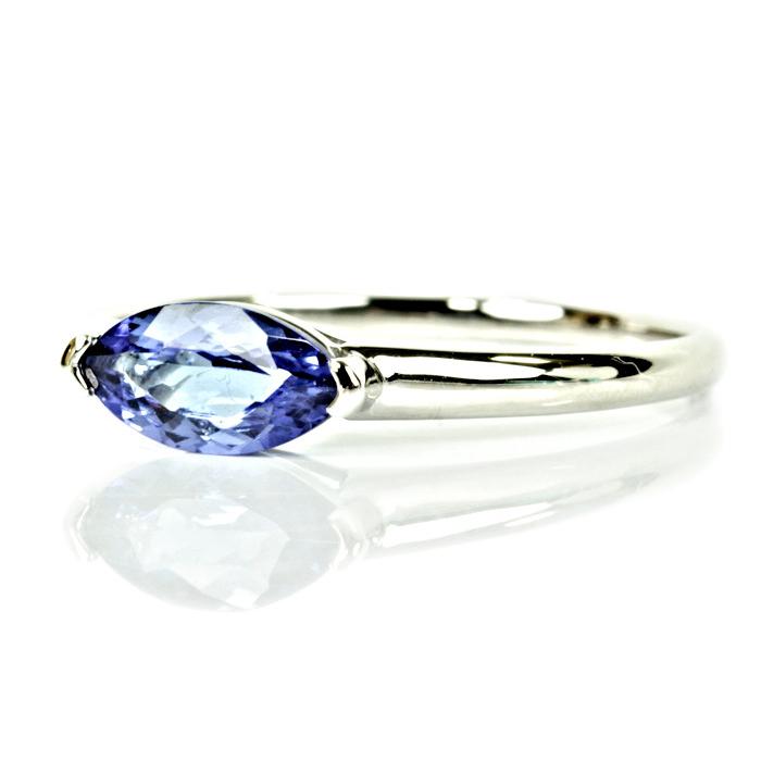タンザナイト 1.00ct Pt950 プラチナ リング ブルー 指輪 ソーティング  