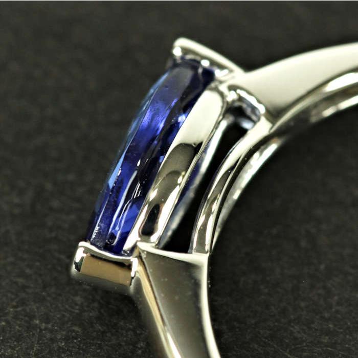 タンザナイト 1.00ct Pt950 プラチナ リング ブルー 指輪 ソーティング 