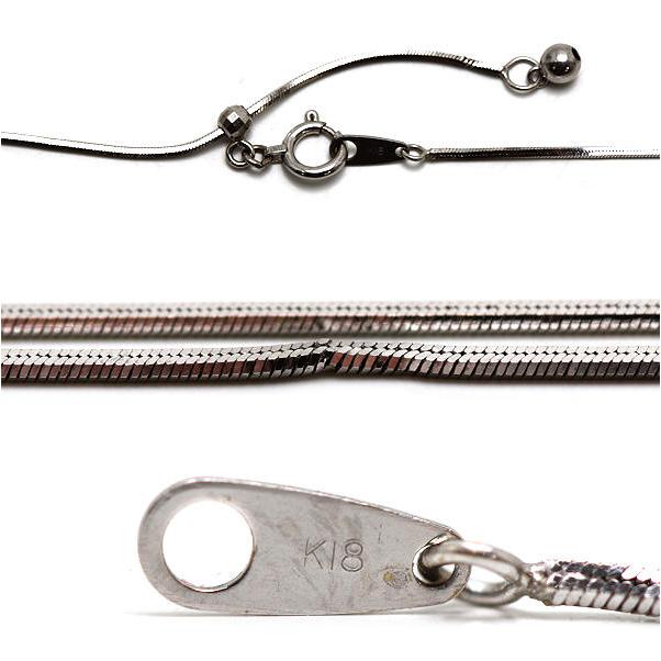 K18WG スクエアネックレス 約45cm ルビー 1.22ct ダイヤモンド 0.25ct 
