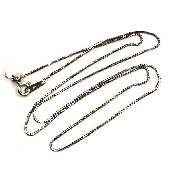 Pt850 ベネチアンネックレスチェーン 約45cm 約2.6g プラチナ 
