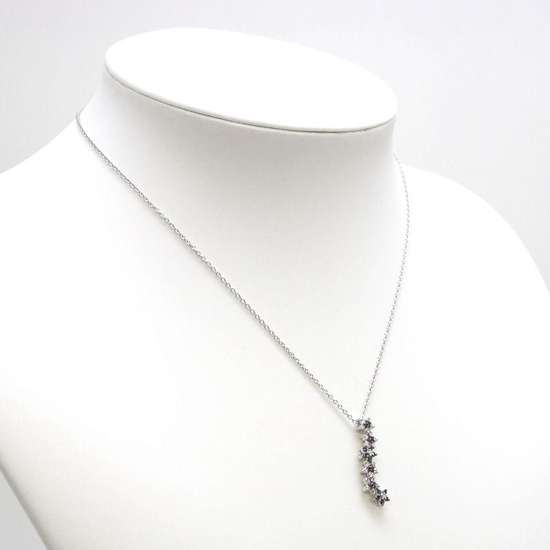 Ponte Vecchio（ポンテヴェキオ） K18WG 花 ダイヤモンド ネックレス