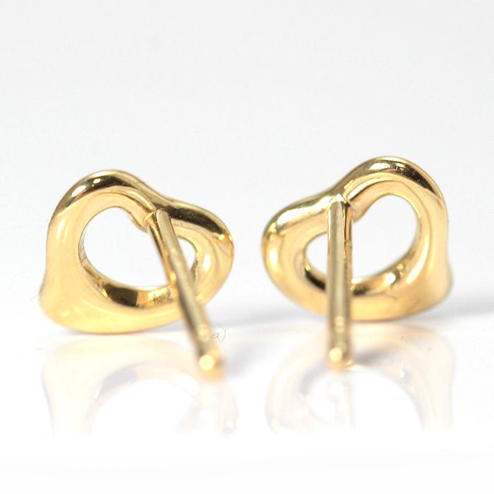 Elsa Peretti Tiffany＆Co. ミニ オープンハート ピアス K18 18金