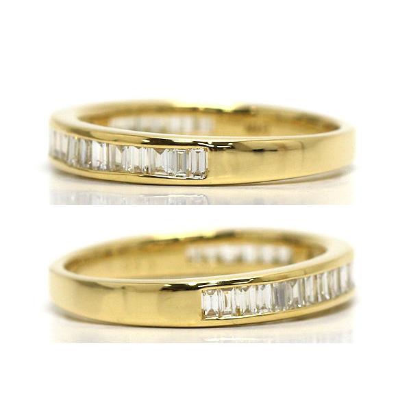 K18 ハーフエタニティリング 11号 ダイヤモンド 0.50ct 18金 ゴールド