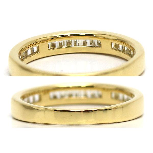 K18 ハーフエタニティリング 11号 ダイヤモンド 0.50ct 18金 ゴールド