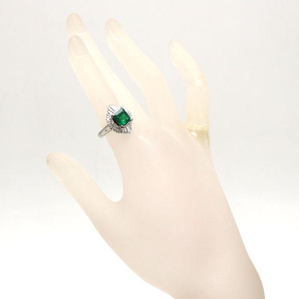 大粒Pt900 1.65ct 0.60ct サファイアダイヤリング11号