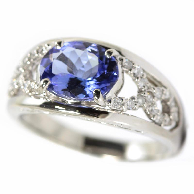 Pt900 タンザナイト リング 16号 1.934ct プラチナ 大粒 指輪 