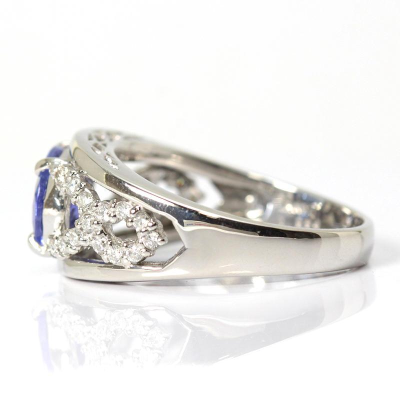Pt900 タンザナイト リング 16号 1.934ct プラチナ 大粒 指輪 