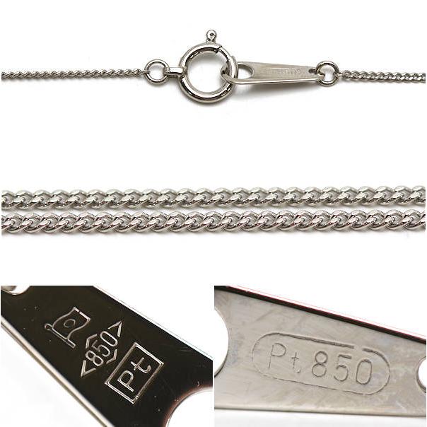 Pt850 Pt900 ガーネットネックレス 約40cm 1.37ct ダイヤモンド 0.38ct