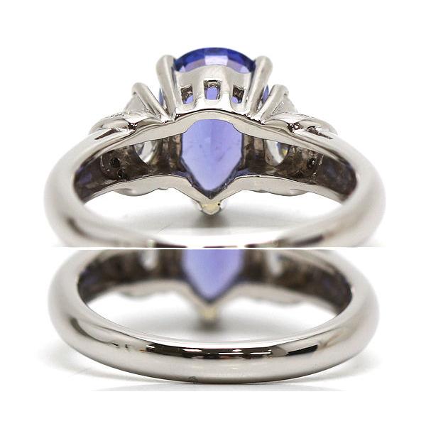 Pt900 タンザナイトリング 9号 1.75ct ダイヤモンド 0.31ct 約6.3g  