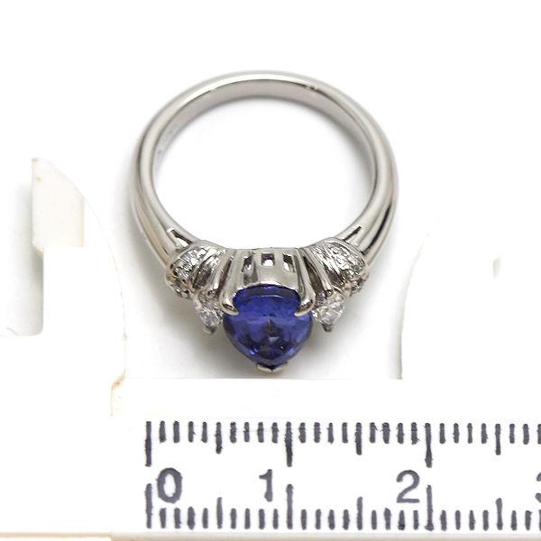 Pt900 タンザナイトリング 9号 1.75ct ダイヤモンド 0.31ct 約6.3g  