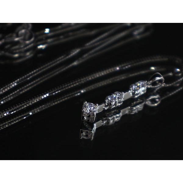 ダイヤ ネックレス K18 WG ホワイトゴールド40cm K18WG デザインネックレス ダイヤモンド 約40cm 約1.9g 18金 ホワイト