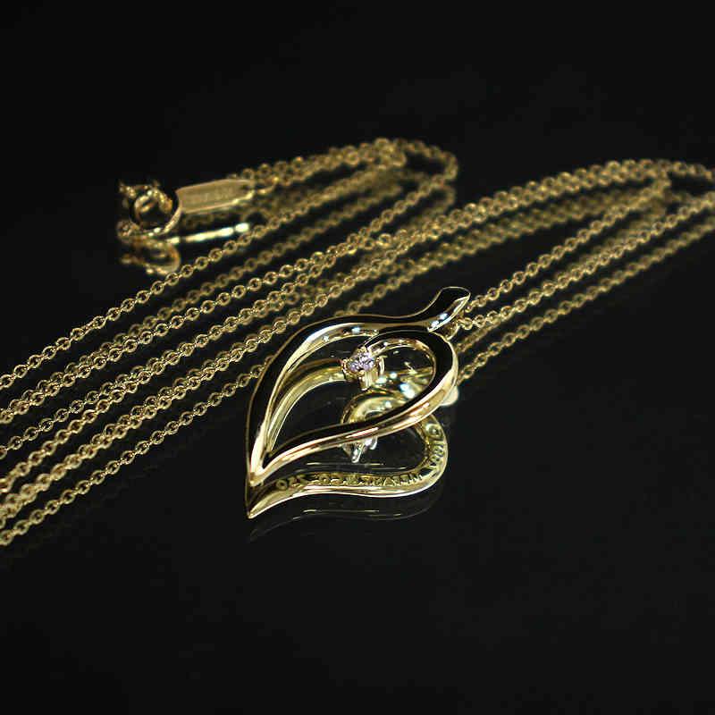 TIFFANY&Co.（ティファニー） ダイヤ付きリーフネックレス 約41cm K18