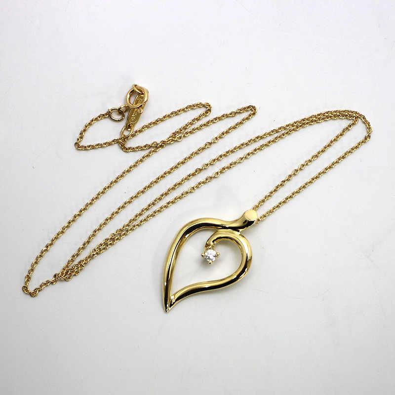 TIFFANY&Co.（ティファニー） ダイヤ付きリーフネックレス 約41cm K18