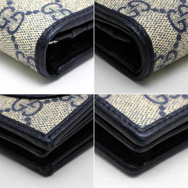 正規品　美品　グッチ財布　グッチホースビット　グッチGGスプリーム グッチレザー GUCCI（グッチ） ホースビット コンパクトウォレット 621887・2149 GG