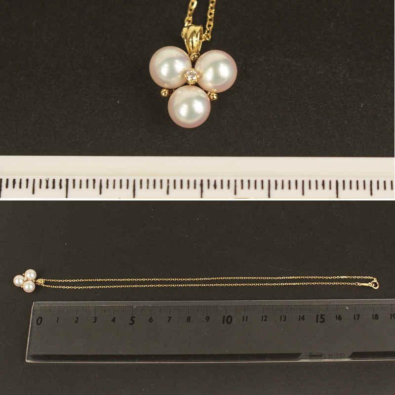 MIKIMOTO（ミキモト） パール ネックレス K18 18金 イエローゴールド