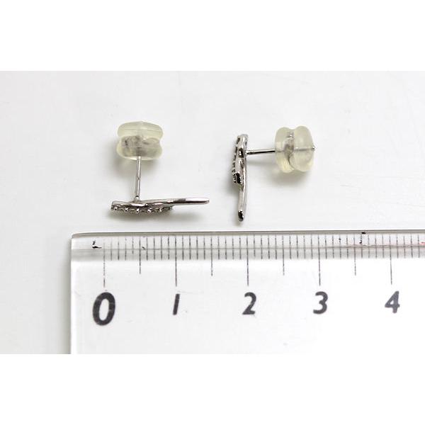 K18WG ピアス ダイヤモンド 0.05ct/0.05ct 18金 ホワイトゴールド 両耳 