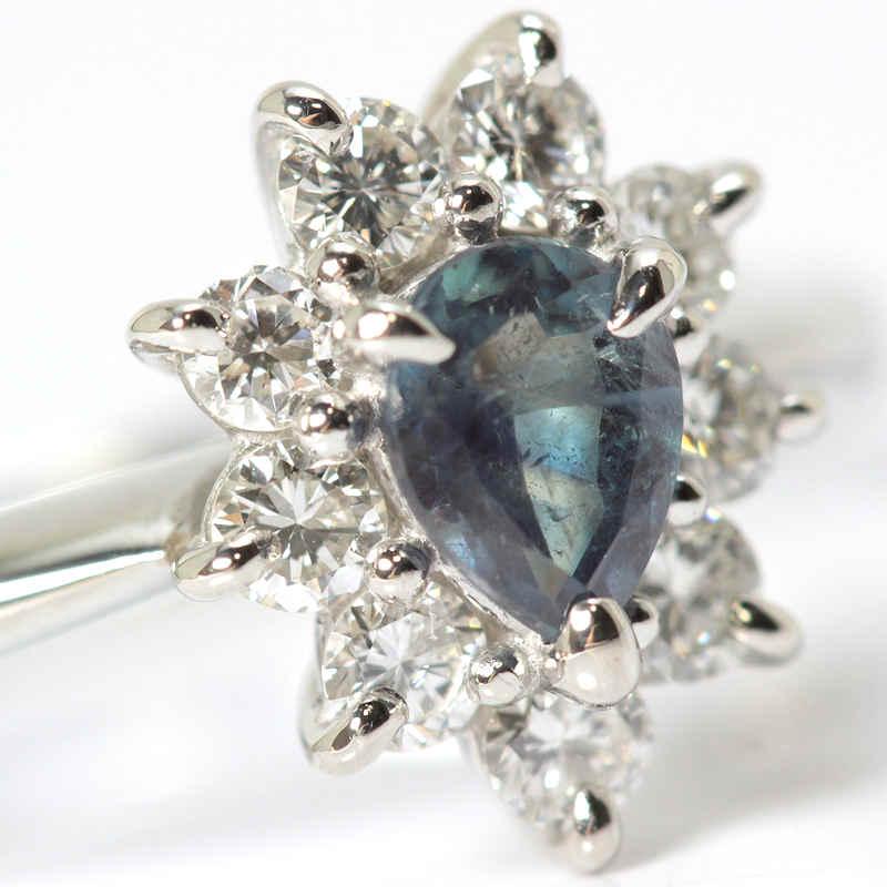 Pt900 アレキサンドライト0.22ctリング#12