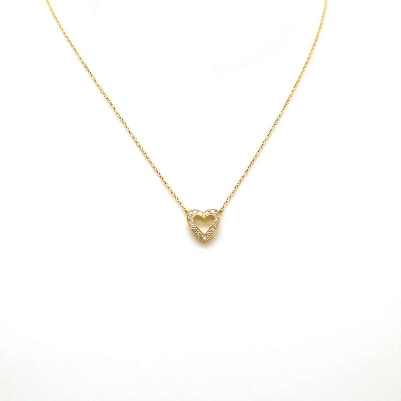 TIFFANY&Co.（ティファニー） メトロハート K18 ネックレス 18金 