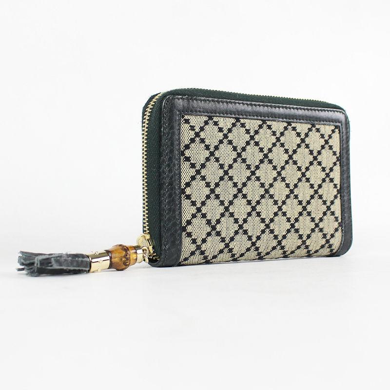 バンブー GUCCI グッチ 財布 ディアマンテ ウォレット ブラック 224256  