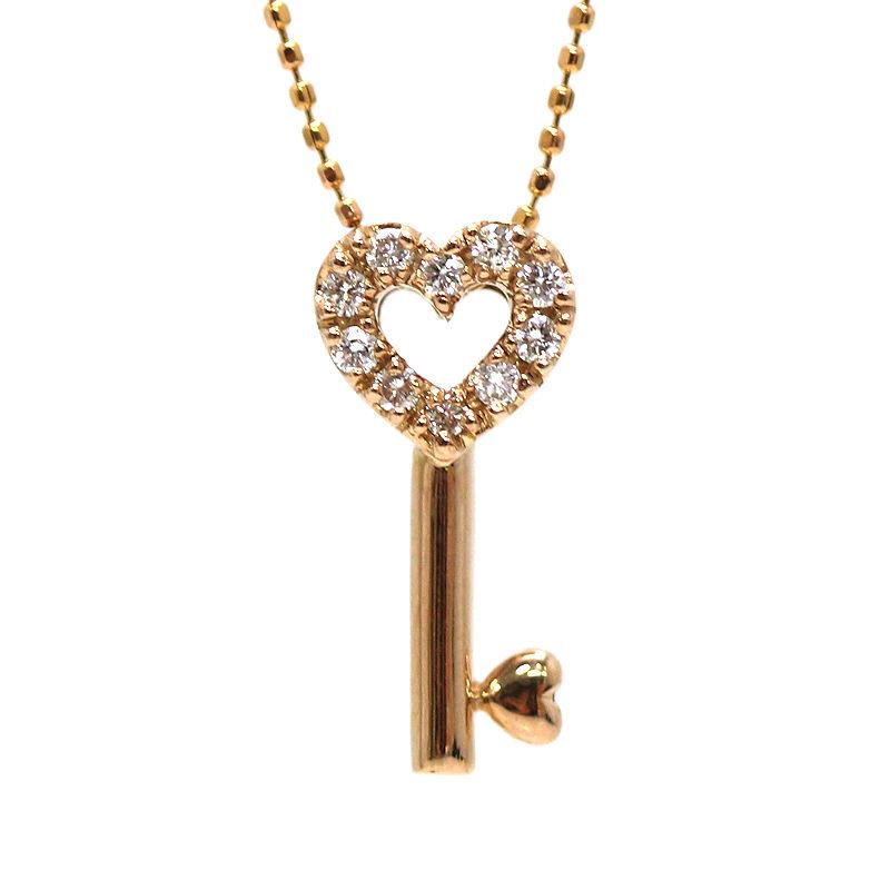 Ponte Vecchio（ポンテヴェキオ） ハートキー ネックレス ダイヤモンド