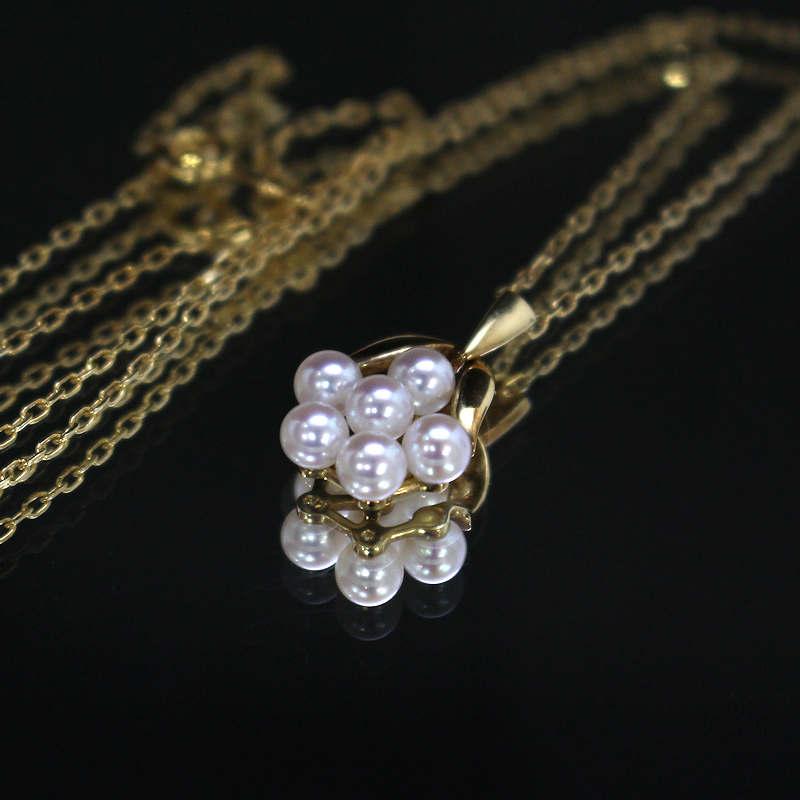 MIKIMOTO（ミキモト） パールネックレス 約40cm K18 18金 イエロー