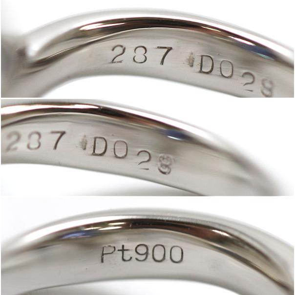 Pt900 タンザナイトリング 7号 2.87ct ダイヤモンド 0.28ct 大粒