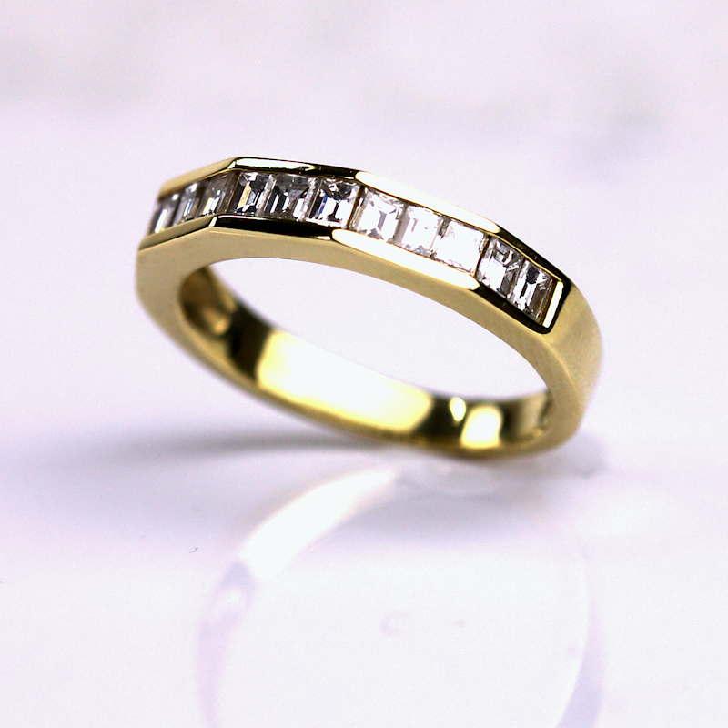 K18 18金イエローゴールド ダイヤモンド 0.49ct リング 指輪 8号