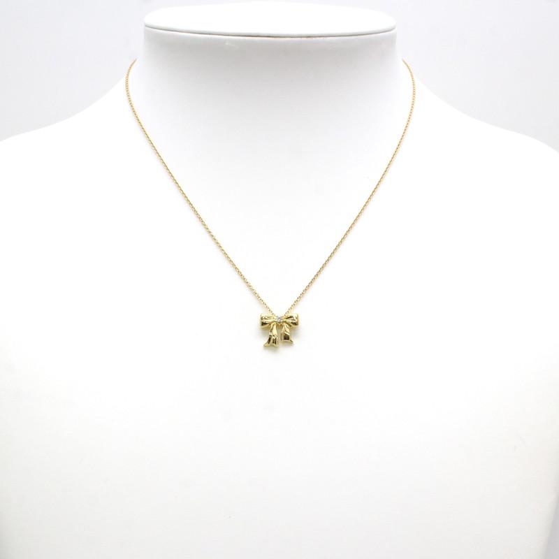 【美品】 TIFFANY&Co. ティファニー　ネックレス ボウ リボンモチーフ　 楽天市場】ティファニー Tiffany & Co. ネックレス ボウ リボン