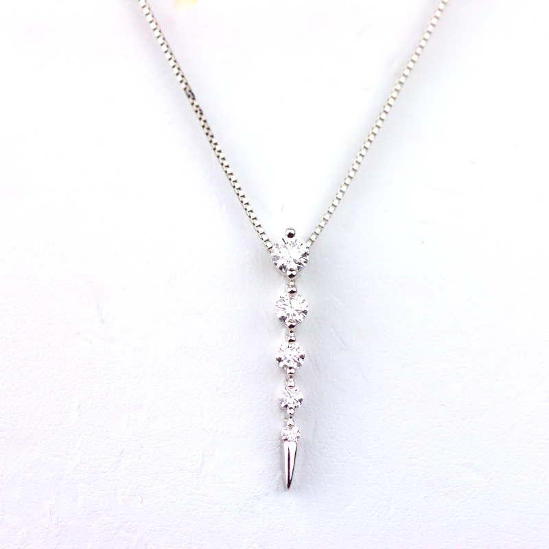 ダイヤモンド ネックレス Pt850/900 プラチナ 0.55ct 22991 : たまや 