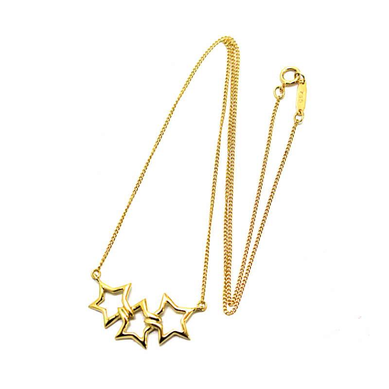 TIFFANY&Co.（ティファニー） トリプルスター ネックレス K18 18金