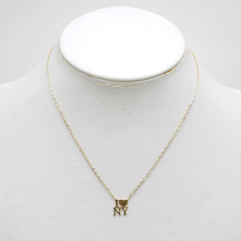 TIFFANY&Co ティファニー I LOVE NY K18 YG ネックレス TIFFANY&Co