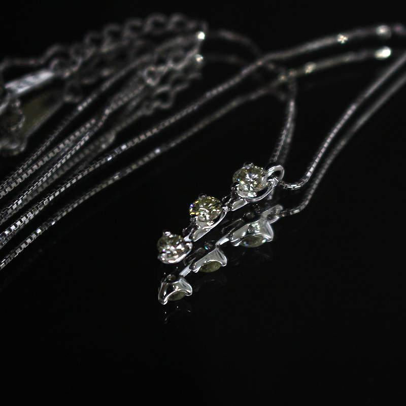 TASAKI（タサキ） ダイヤモンド トリロジー ネックレス 0.46ct Pt850 