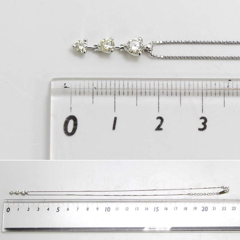 TASAKI（タサキ） ダイヤモンド トリロジー ネックレス 0.46ct Pt850 
