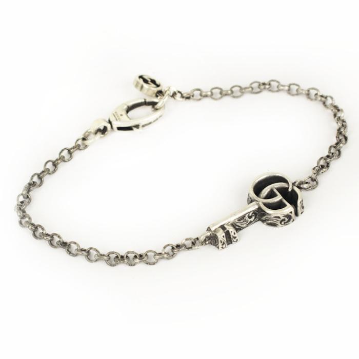 GG GUCCI グッチ ブレスレット ダブルG キー 鍵 Ag925 ボックス付き  