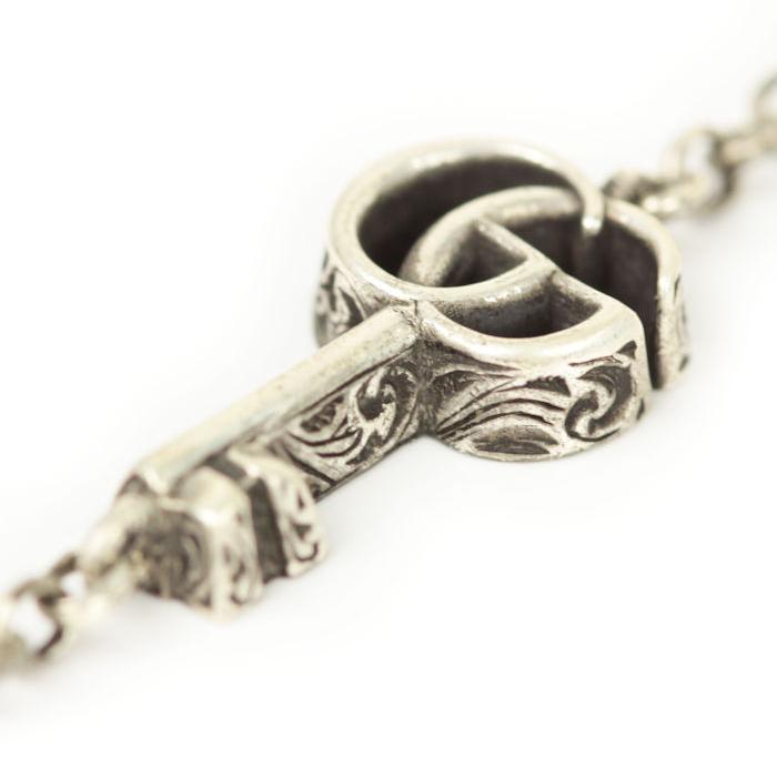 GG GUCCI グッチ ブレスレット ダブルG キー 鍵 Ag925 ボックス付き  