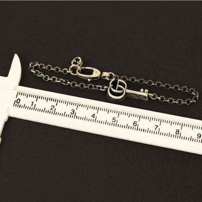 GG GUCCI グッチ ブレスレット ダブルG キー 鍵 Ag925 ボックス付き  