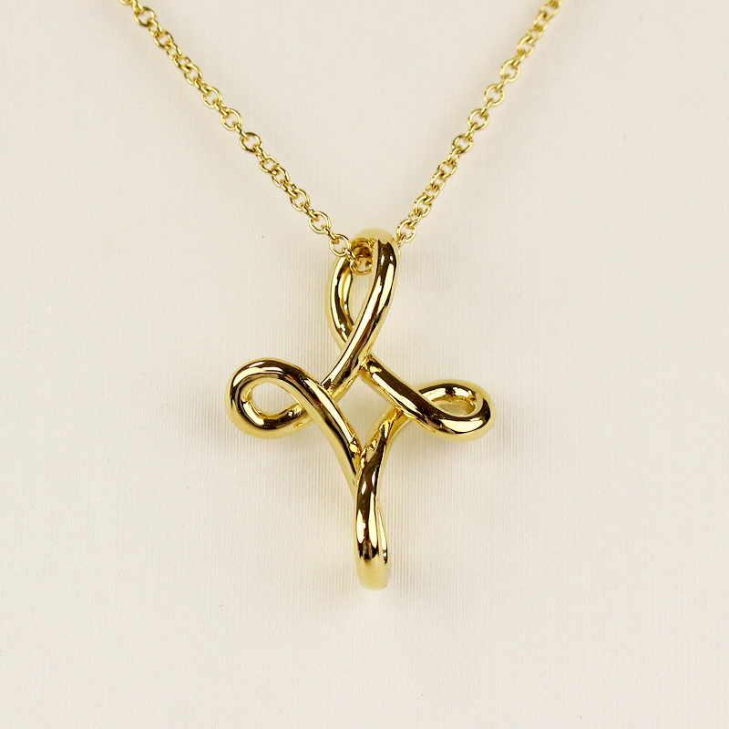 美品 ティファニー エルサペレッティ インフィニティクロス ネックレス Elsa Peretti Tiffany＆Co. ティファニー インフィニティクロス