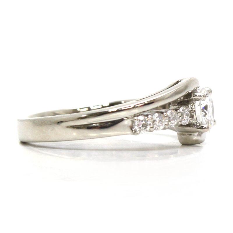 ダイヤモンドリング Eカラー 13号 0.481ct Pt900 0.25ct プラチナ 指輪 