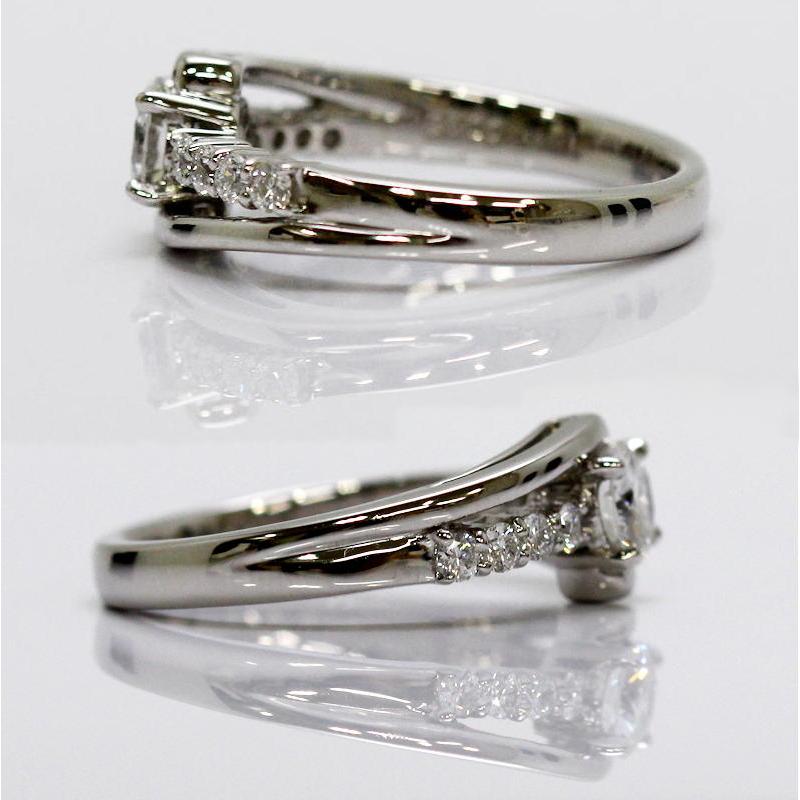 Pt900 ダイヤモンド リング 13号 0.481ct Eカラー 0.25ct プラチナ 
