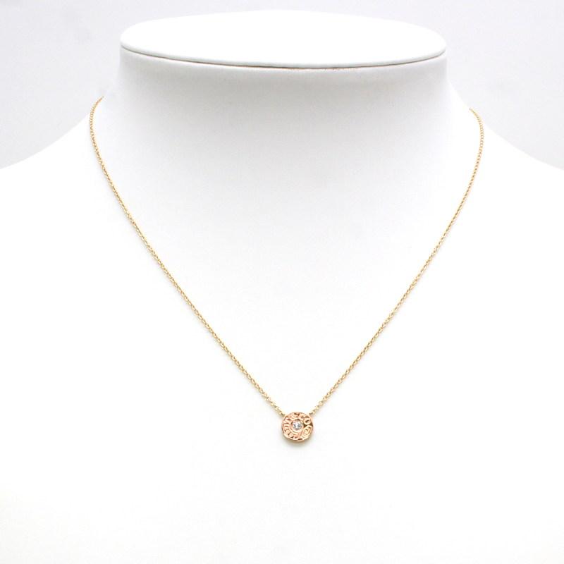 ティファニー　金、ダイヤ、円形ネックレス Tiffany 1837 Tiffany&Co. ティファニー ダイヤ付き サークル