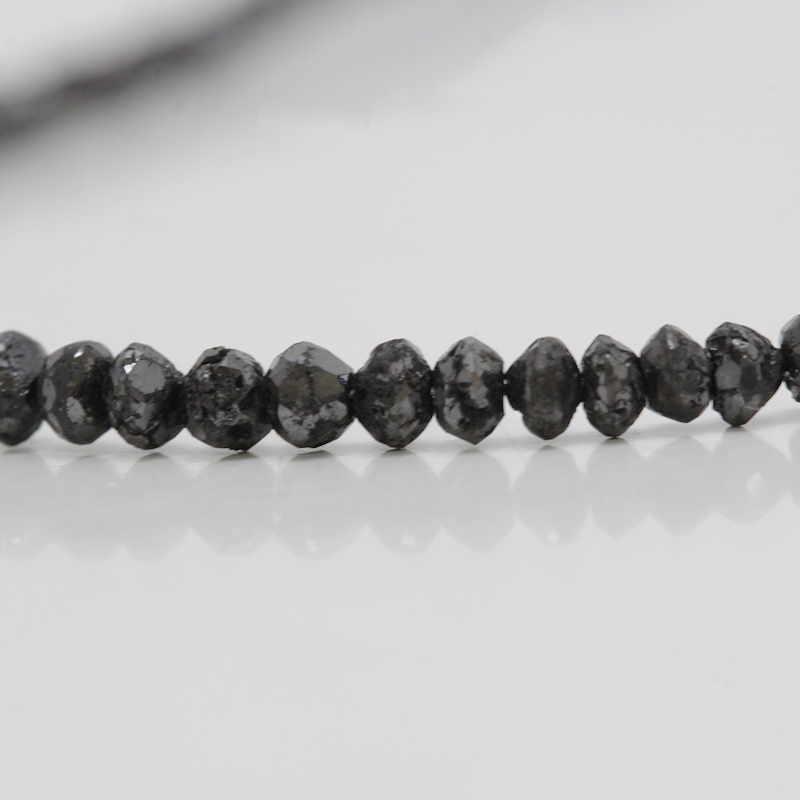 ブラックダイヤモンド ネックレス 20.00ct K18WG 18金ホワイトゴールド