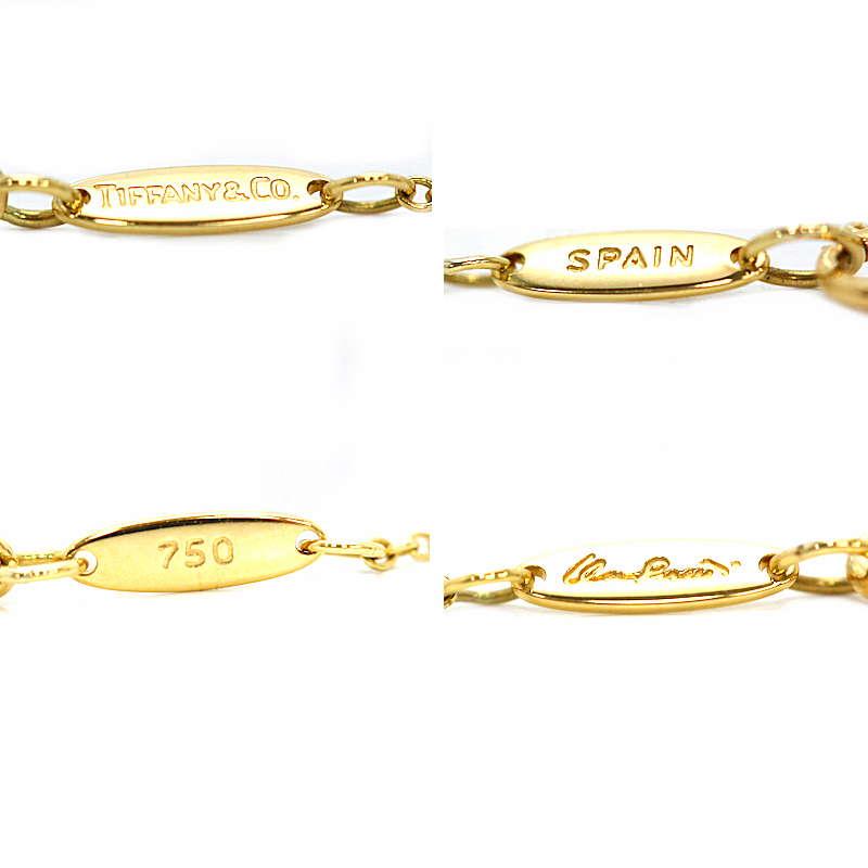 Elsa Peretti Tiffany&Co. ティファニー アップル ネックレス K18YG 18