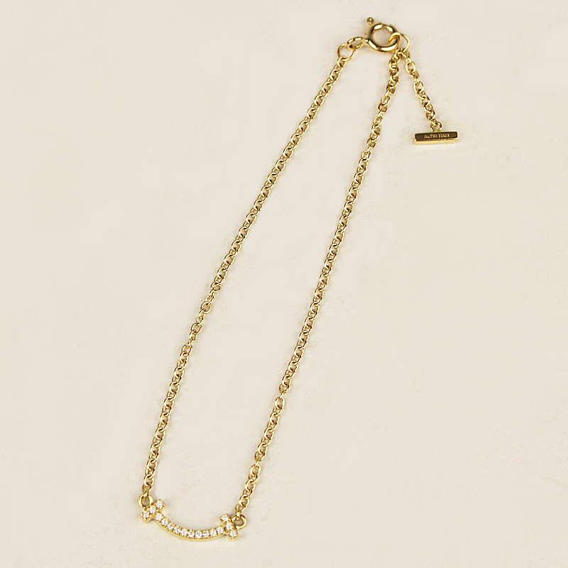 Tiffany T Tiffany&Co. ティファニー ダイヤモンド付き Tスマイル