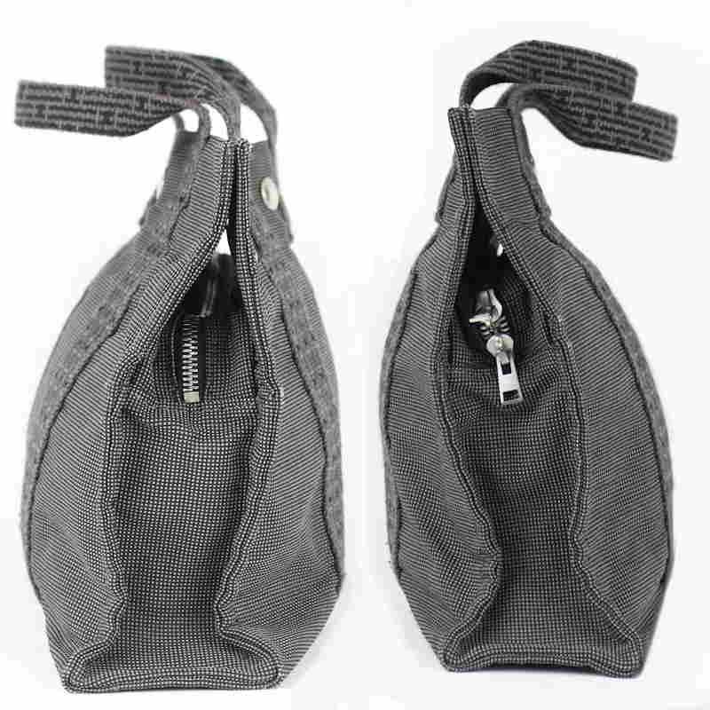 エルメス HERMES　エールライン PM グレートートバッグ HERMES エルメス エールライントートPM グレー ナイロン トート